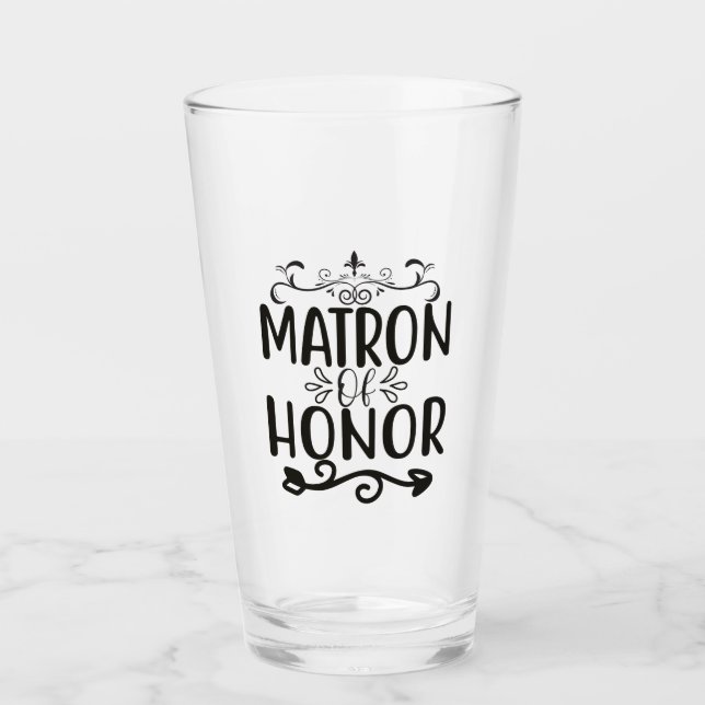 Copo De Pint Matron Of Honor (Frente)