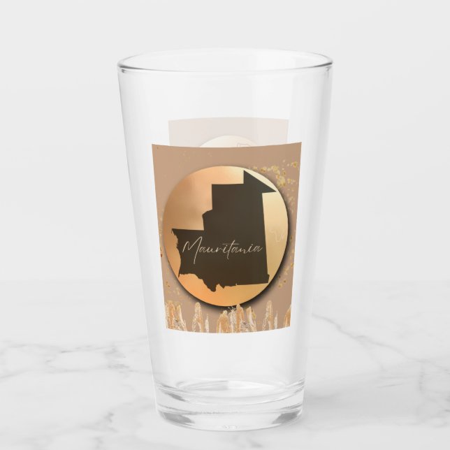 Copo De Pint Mauritânia x África | 2 Lados (Frente)