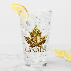Copo De Pint Medalha Dourada de Vidro Canadá Óculos Personaliza