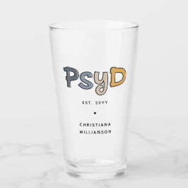 Copo De Pint Médico PsyD Personalizado de Psicologia Psicóloga