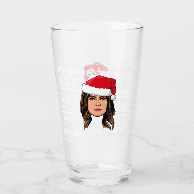 Copo De Pint MELANIA TRUMP Christmas (Frente)