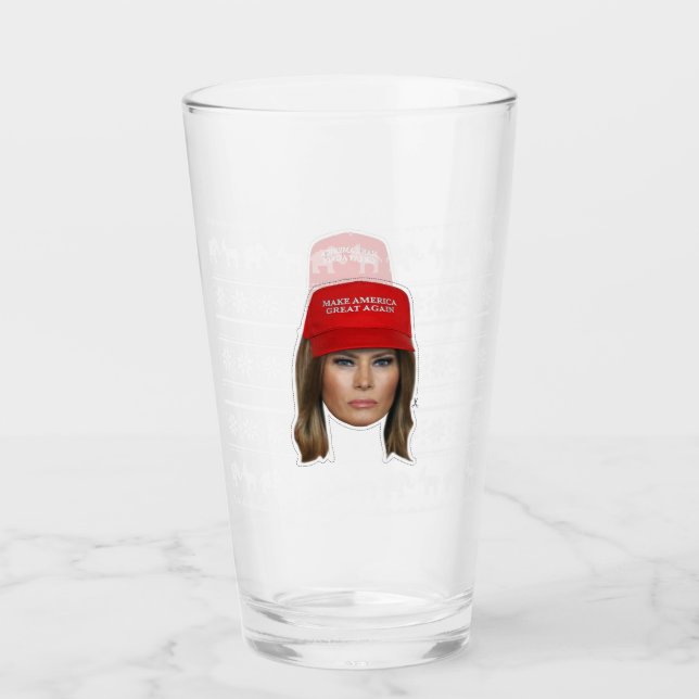Copo De Pint Melania Trump MAGA Natal (Frente)