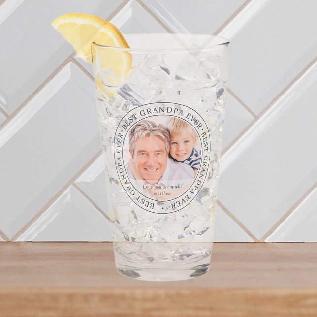 Copo De Pint Melhor Avô Alguma Vez Moderna Foto Clássica (Criador carregado)