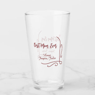 Copo De Pint Melhor mãe de sempre vermelha amor espanhol fronte