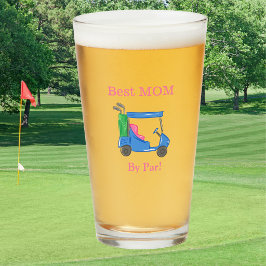 Copo De Pint Melhor Mãe pela Par Preppy Azul Carrinho de Golfe 