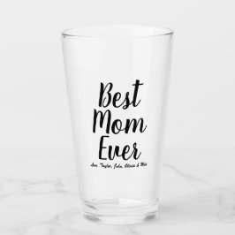 Copo De Pint Melhor mãe - Script personalizado preto personaliz