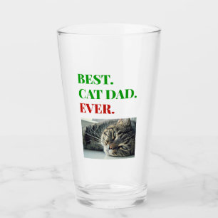 Copo De Pint Melhor Pai De Gato De Natal De Cerveja Fotográfic