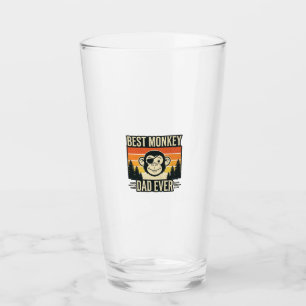 Copo De Pint Melhor Pai Macaco de Todos os Tempos Camisa Vintag