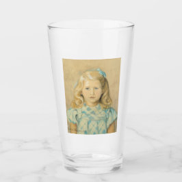 Copo De Pint Menina Bonita Com Cabelo Louro