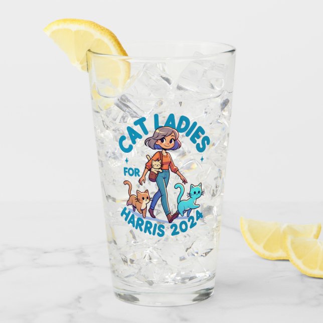 Copo De Pint Menina Engraçada Engraçada Gato Infantil Lady Kama (Gelo frontal)