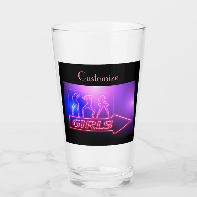 Copo De Pint Meninas Neon Rosa Assinam Thunder_Cove (Verso)