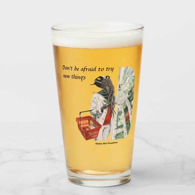 Copo De Pint Mente Flayer Grocery Comprando Fantasy Art Cup (Frente (Preenchido))