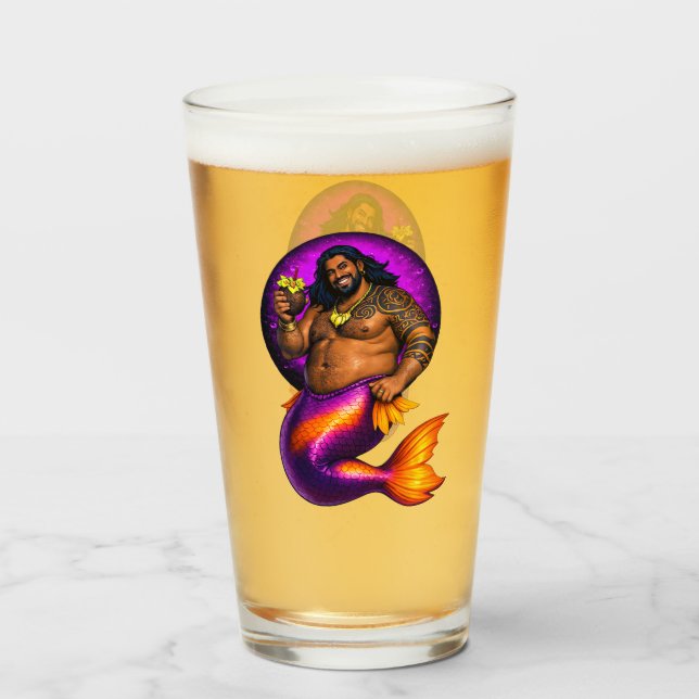 Copo De Pint Merbear Lagoon - Maleko Tai (Frente (Preenchido))