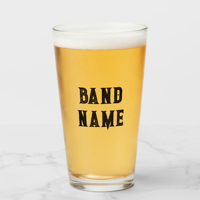 Copo De Pint Mercadorias de Banda Personalizadas (Frente (Preenchido))