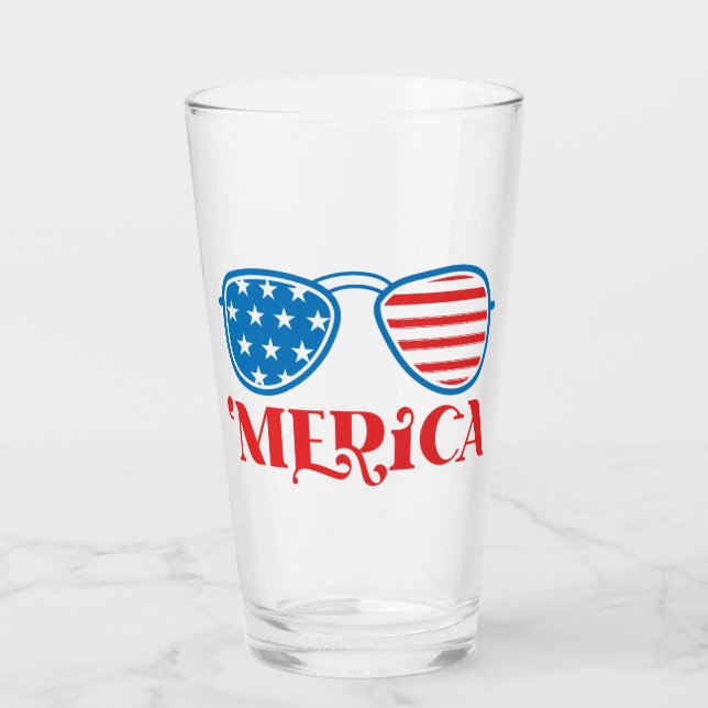 Copo De Pint "Merica - 4 de julho (Frente)
