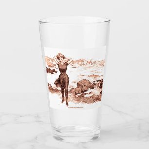 Copo De Pint Mermaid Beach Gibson Girl Victorian Antiguidade