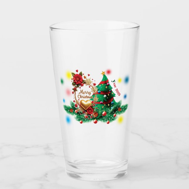 Copo De Pint Merry Christmas 2025 Drinkware (Frente)