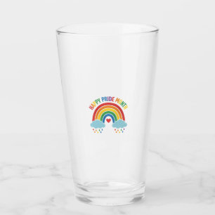 Copo De Pint Mês Orgulhoso Feliz Desenho de Gravura Vintage Arc