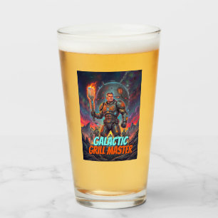 Copo De Pint Mestre da Churrasqueira Galáctica Arte de Quadrinh