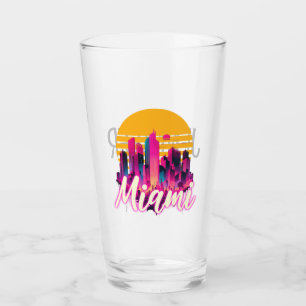 Copo De Pint Miami no pôr do sol
