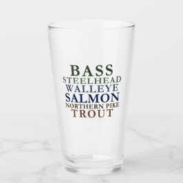 Copo De Pint Michigan Fish Glass