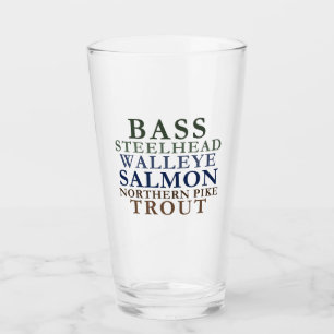 Copo De Pint Michigan Fish Glass