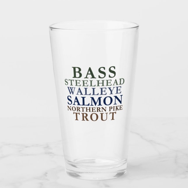 Copo De Pint Michigan Fish Glass (Frente)