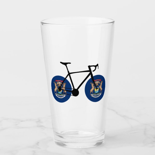 Copo De Pint Michigan Flag Cycling (Frente)