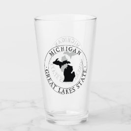 Copo De Pint Michigan State Bebendo Glass