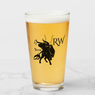 Copo De Pint Mighty Taurus, o monograma do Bull Zodiac