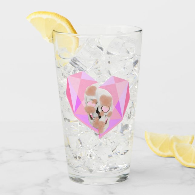 Copo De Pint Mikitiez dreamer skull tatuagem na praia rosa do a (Gelo frontal)