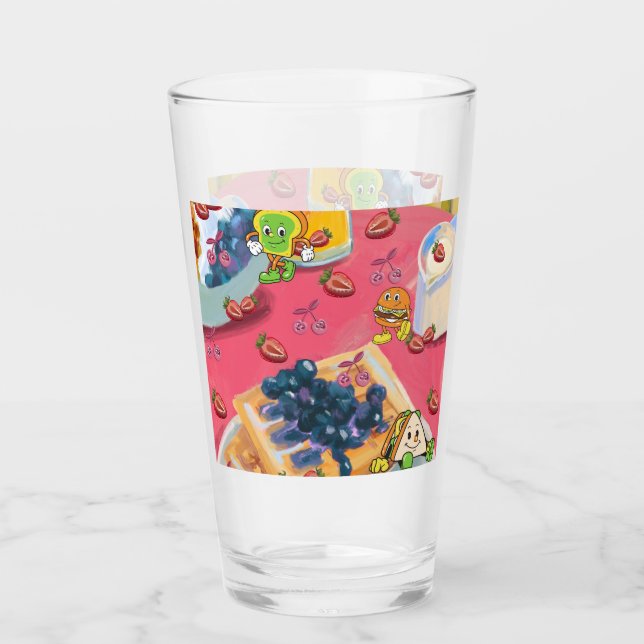 Copo De Pint Mikitiez morberry yogert usaflag burger fruta (Frente)