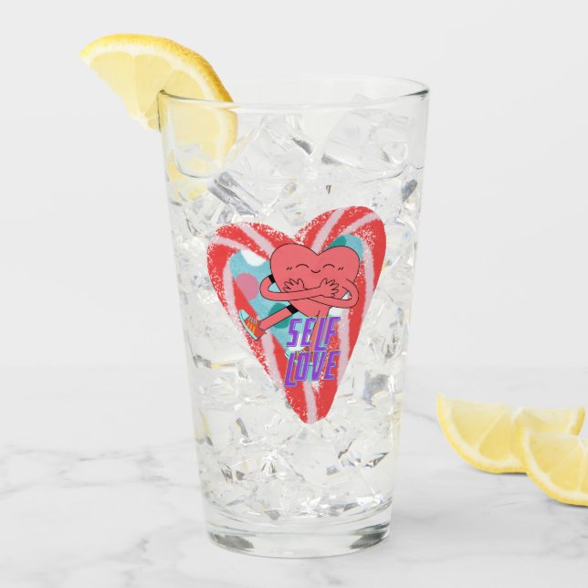 Copo De Pint Mikitiez pink coração selflove june gemini (Gelo frontal)