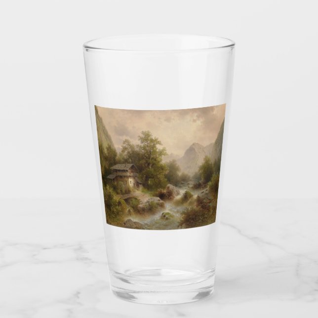 Copo De Pint Mill on a Mountain Stream (por Albert Rieger) (Frente)