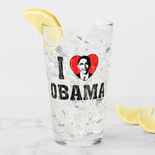 Copo De Pint Mim coração Obama