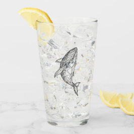 Copo De Pint Minimalist Geometric Whale Mug