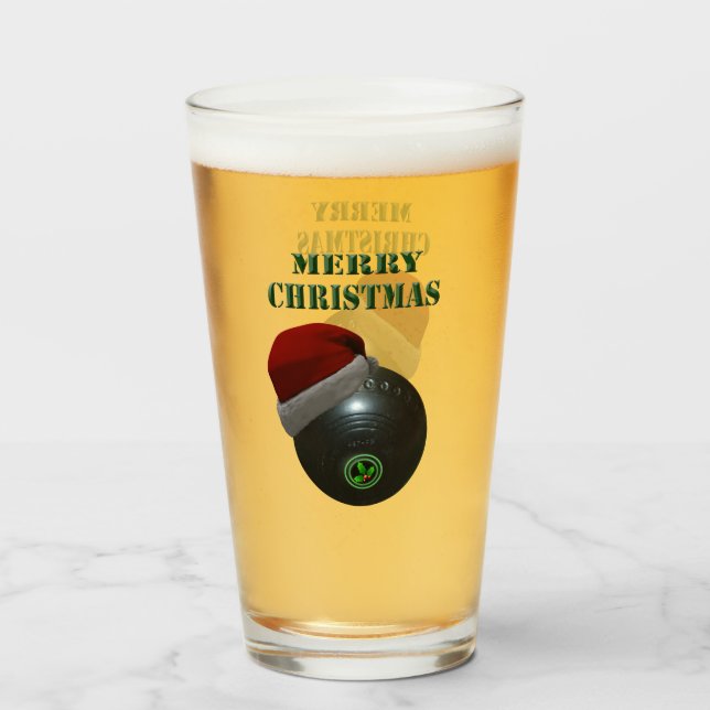 Copo De Pint "Minimalistas Bowls Feliz Natal" (Frente (Preenchido))