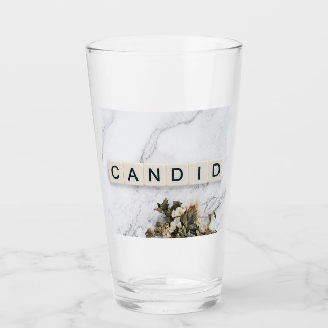 Copo De Pint Mínimo "Candid" Marble Tumbler (Frente)