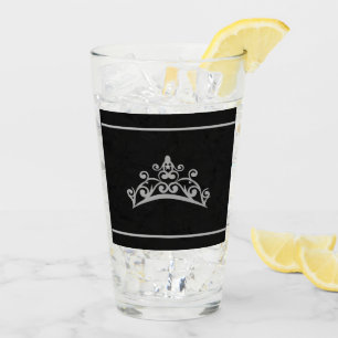 Copo De Pint Miss Pageant Silver Crown Tiara Glass