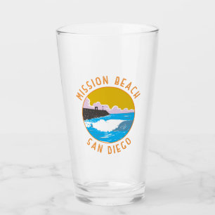 Copo De Pint Mission Beach Viagem Art Vintage