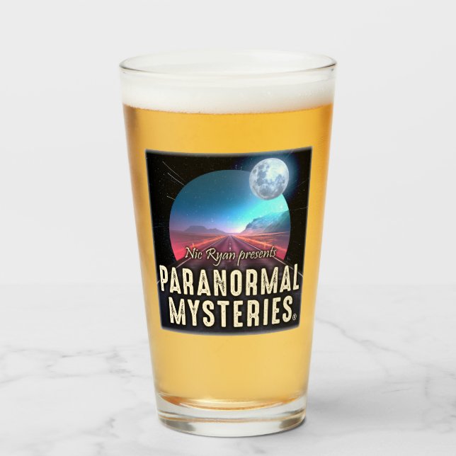 Copo De Pint Mistérios Paranormais (caminho para o desconhecido (Frente (Preenchido))