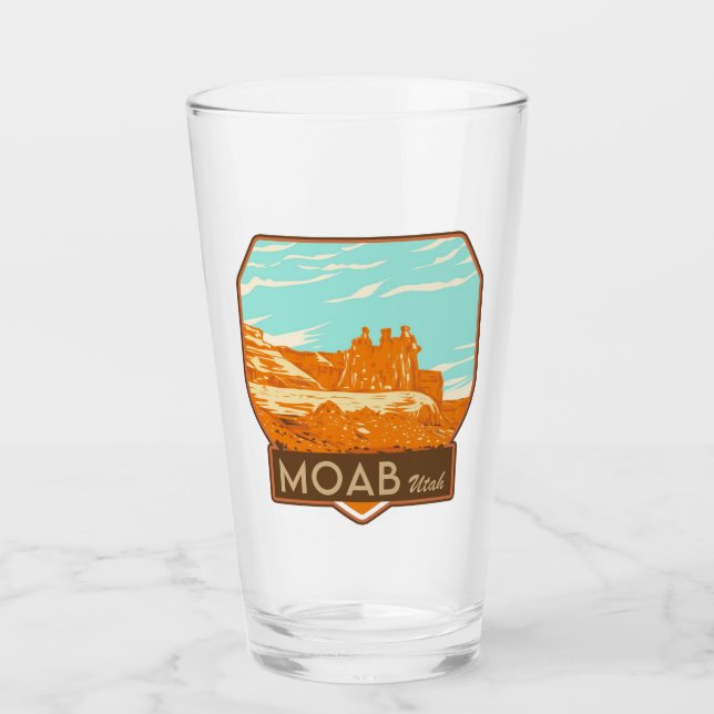 Copo De Pint Moab Utah Pint Glass (Frente)