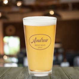 Copo De Pint Mocha Stylized Name Wedding Best Man