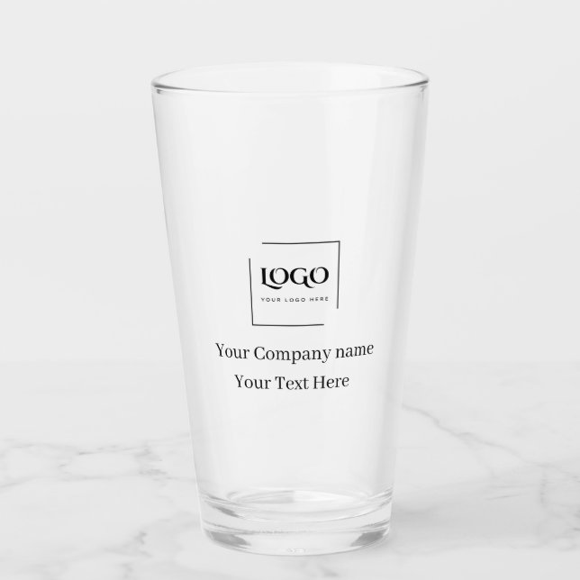Copo De Pint Modelo de logotipo personalizado elegante (Frente)