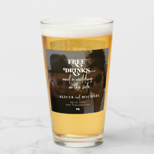 Copo De Pint Modern 2 fotos grátis bebidas casamento salvar dat