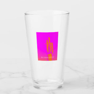 Copo De Pint Modern Cactus TEXT Pink Orange Desert Fotografia A