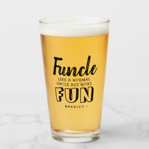 Copo De Pint Moderno Engraçado Citação 'Funcle' Tio Persona