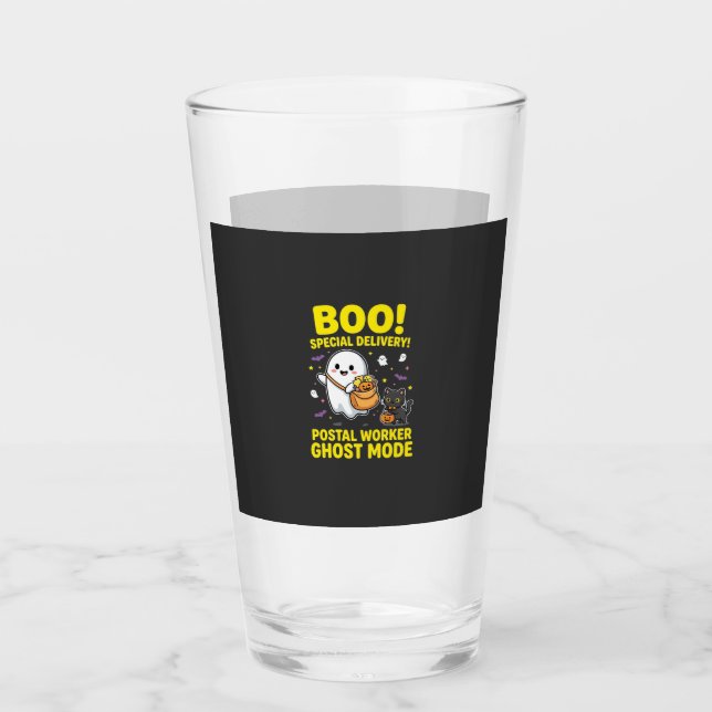 Copo De Pint Modo Fantasma dos Trabalhadores Postais Design de  (Frente)
