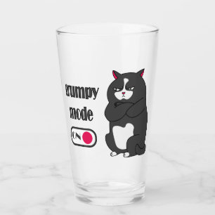 Copo De Pint Modo rabugento em gato gordo engraçado
