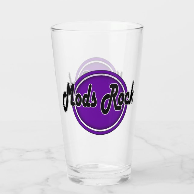 Copo De Pint Mods Vidro de Rocha (Verso)